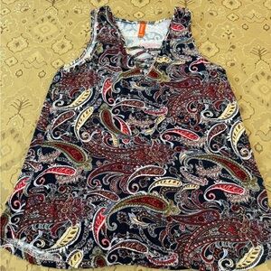 Paisley Sleeveless Top